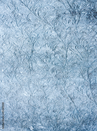 nice hoarfrost on the glass