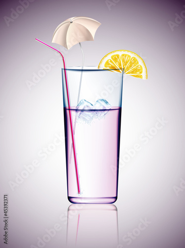 Cocktail with umbrella