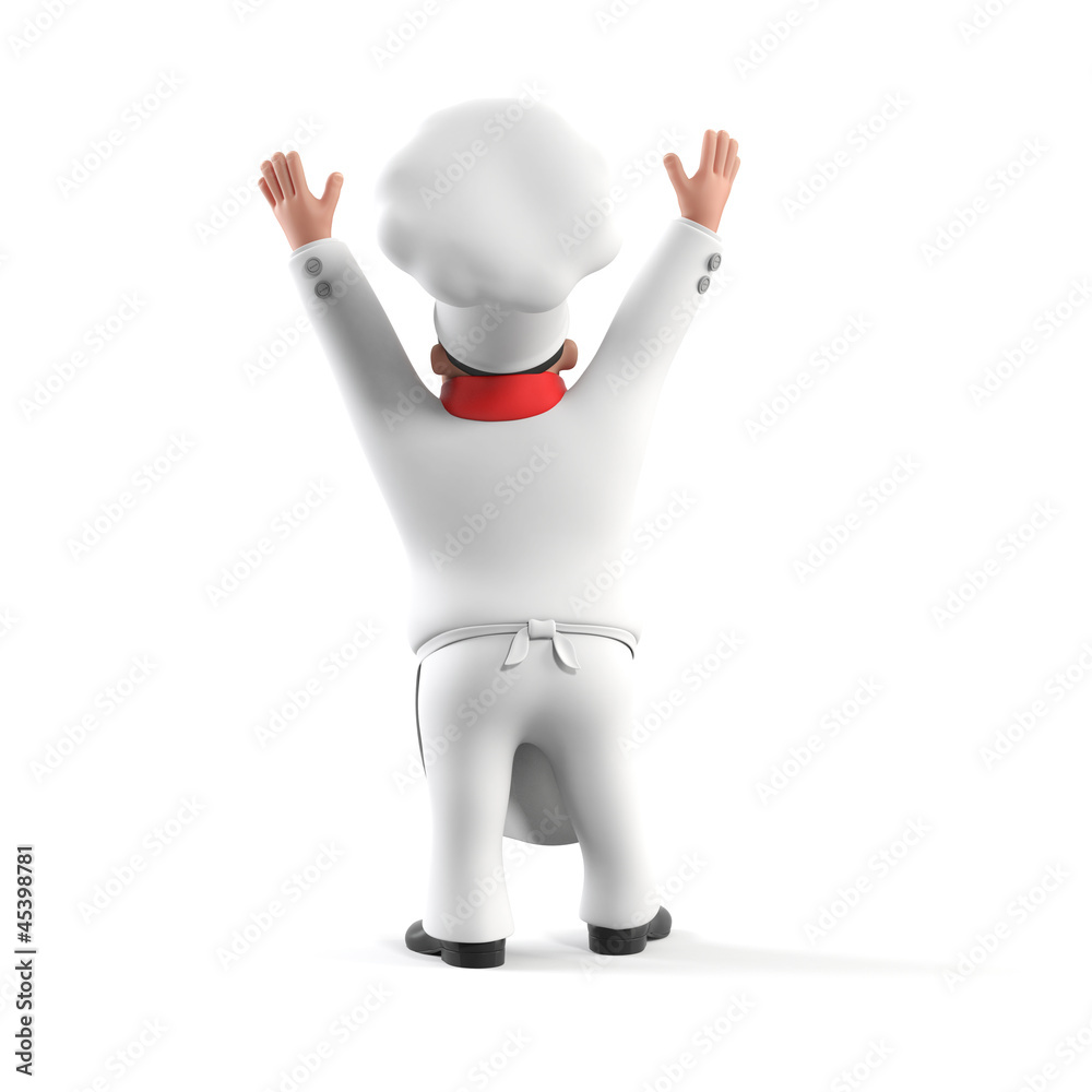 3d rendered illustration of a kitchen chef 3d rendered illustration of a kitchen chef