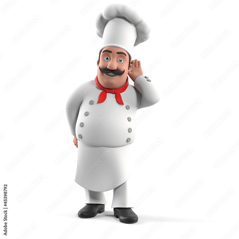 3d rendered illustration of a kitchen chef 3d rendered illustration of a kitchen chef