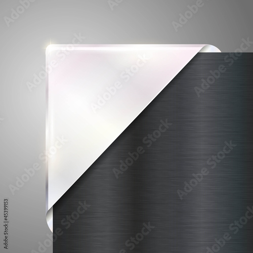 spare white gold metallic looking corner