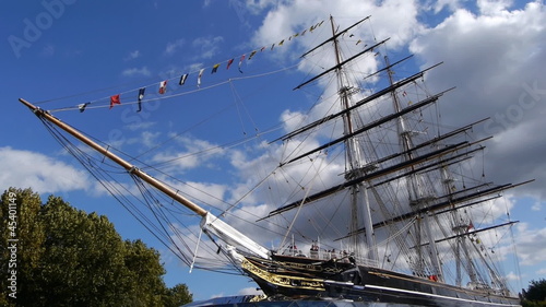 Cutty Sark sailing ship at Greenwich, London.