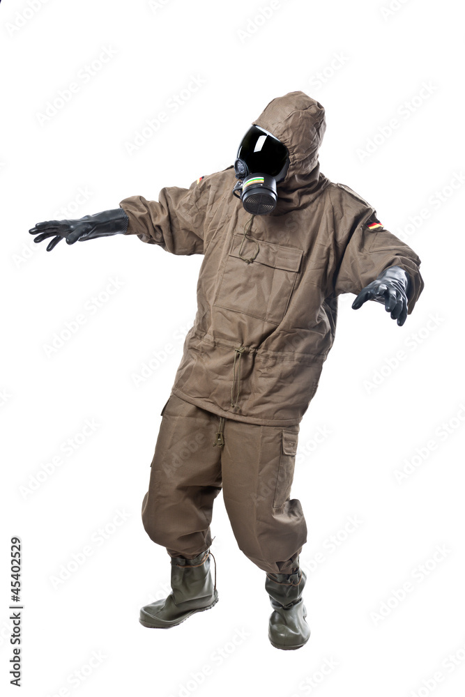 Man in Hazard Suit scared