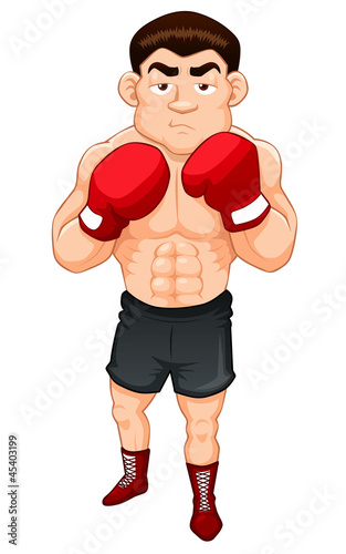 illustration of Cartoon  boxer