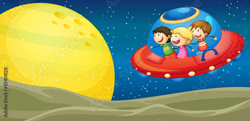 kids and flying saucers