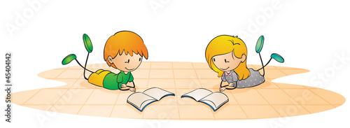 kids reading book