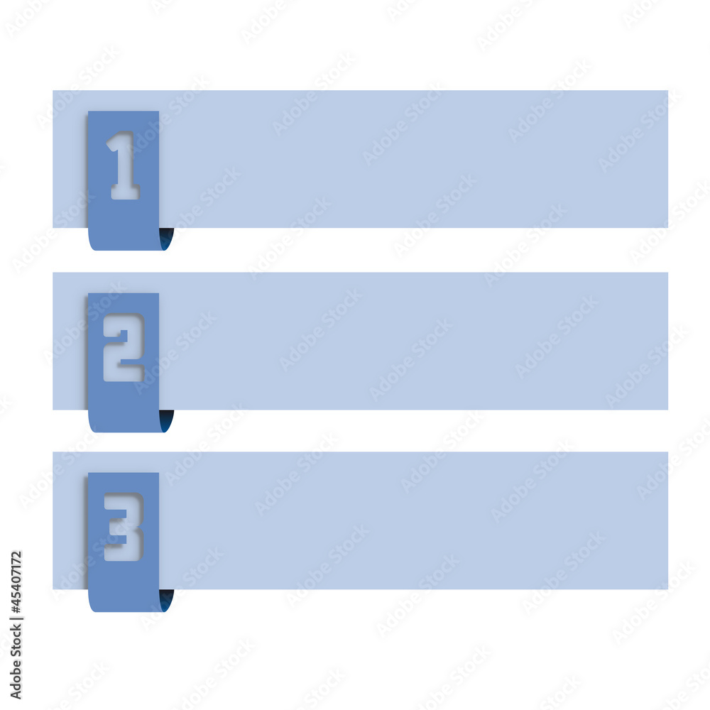 Obraz premium Vector faq labels, three options with numbers