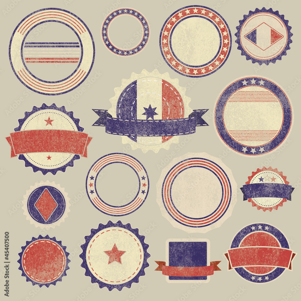 Vintage Label Frankreich