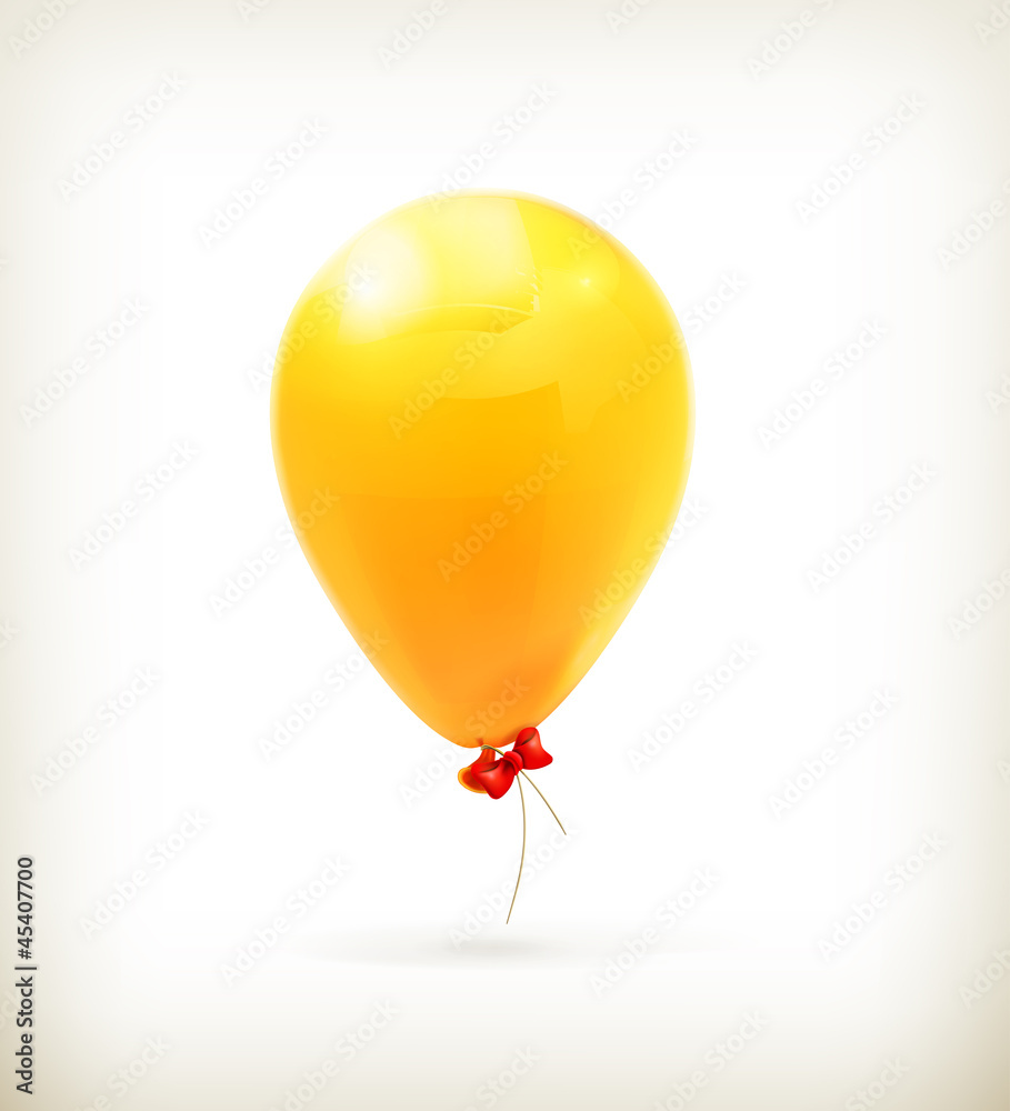 Yellow toy balloon