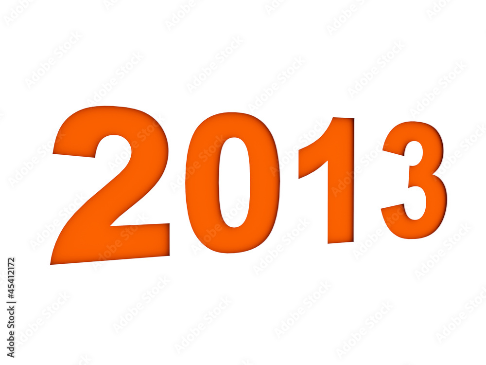 New year 2013 3d render New year 2013 3d render