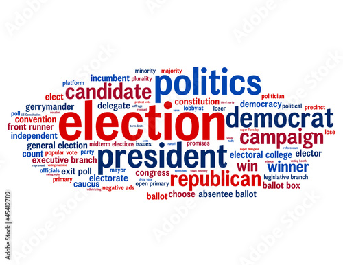 "ELECTION" Tag Cloud (US politics president congress campaign)