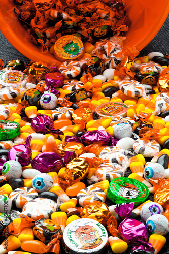 full frame of candies