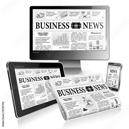 Concept - Digital News