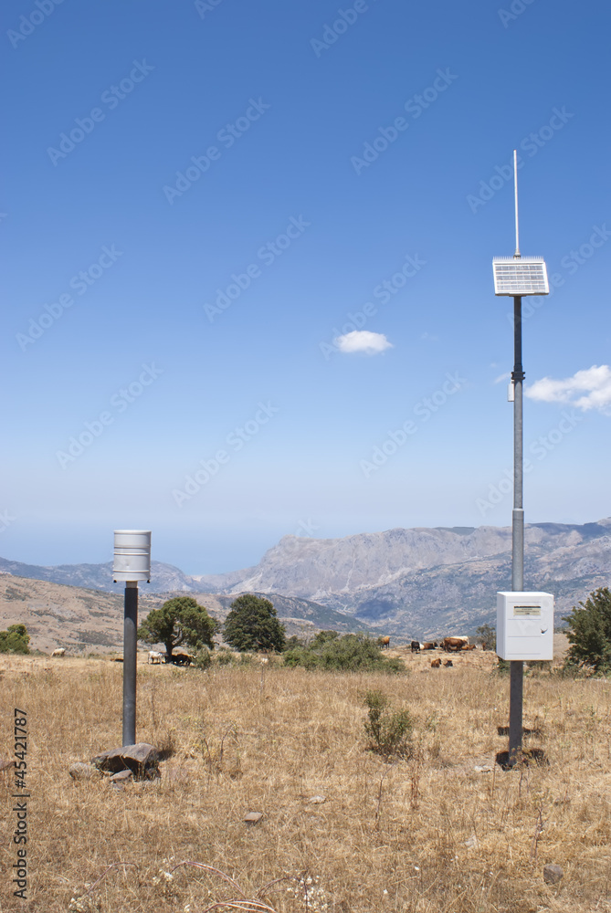 hydrometeorological station in the mountains