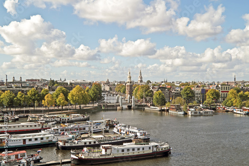 Classical city scenic from Amsterdam in the Netherlands photo