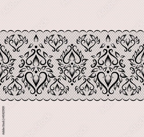 seamless black  lace