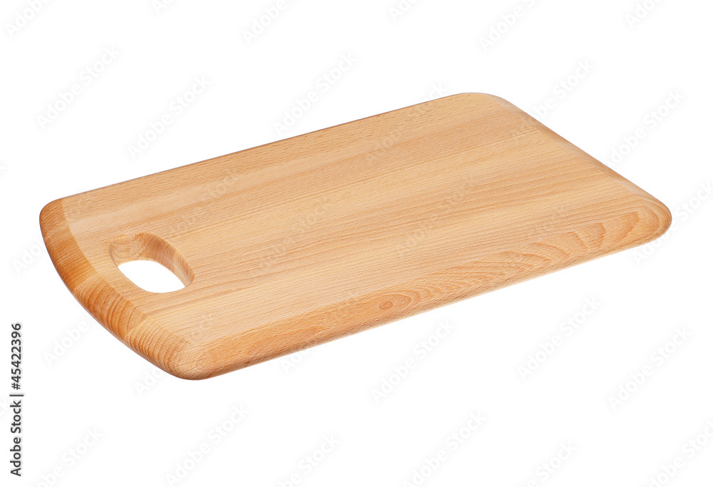 Wooden Chopping Board Isolated on White Background Wooden Chopping Board Isolated on White Background