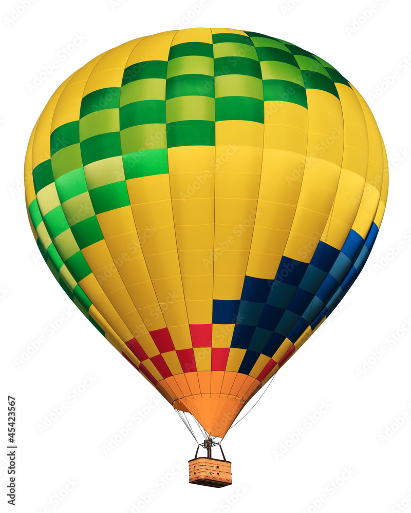 Obraz premium hot air balloon isolated on white background
