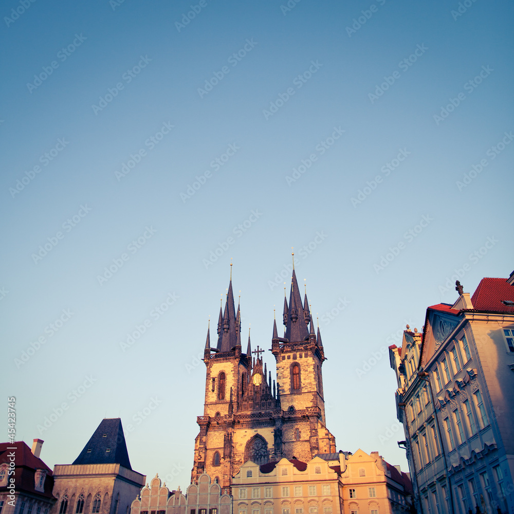 Fototapeta premium View of the Church of Our Lady before Týn (Tyn Church)