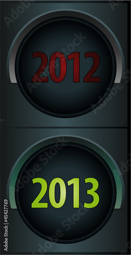 Ampel 2013 Neujahrskarte