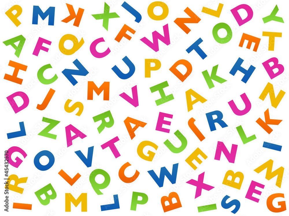 Fototapeta premium mélange de lettres