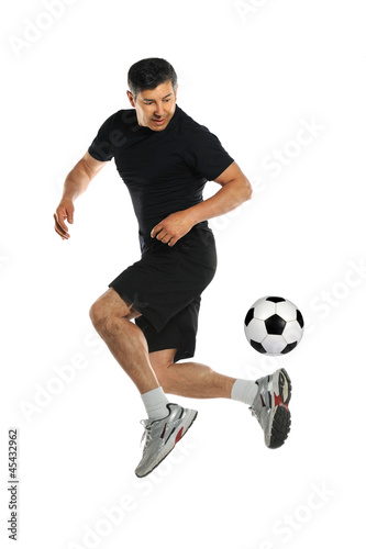 Man Playing With Soccer Ball