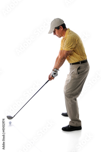 Man Playing Golf