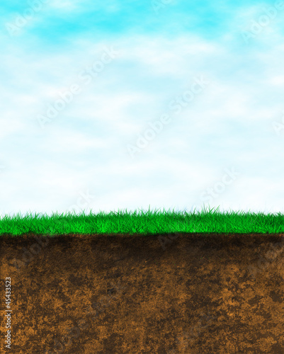Sky Grass Earth background
