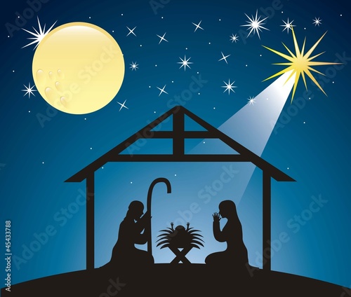 Christmas nativity scene
