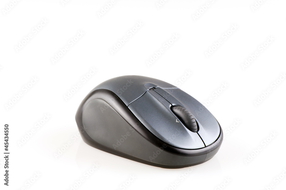 computer mouse isolated on white grey horizontal computer mouse isolated on white grey horizontal
