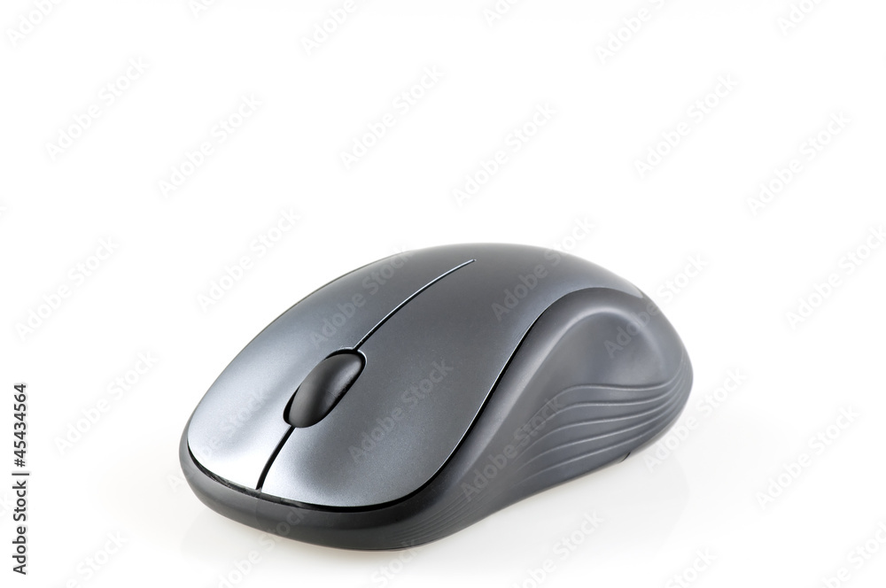 computer mouse isolated on white grey horizontal computer mouse isolated on white grey horizontal