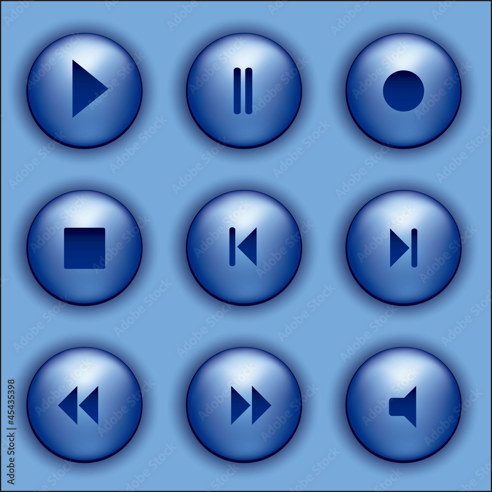 Blue buttons Blue buttons