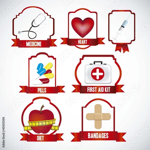 Icons for medicine