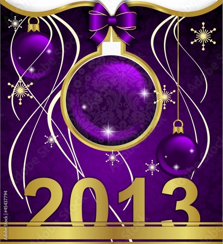 Christmas background, ribbons
