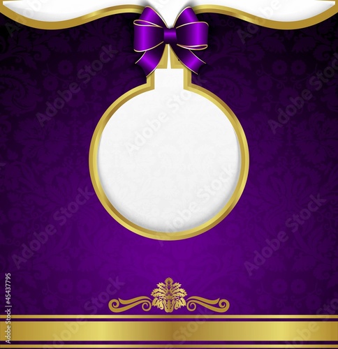 New Year background, gold ribbon