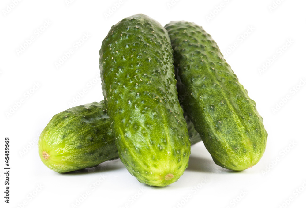 Cucumber isolated over white background Cucumber isolated over white background