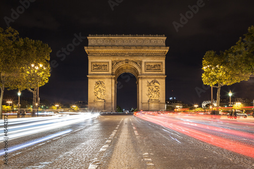 Arch de Triomphe and Champs-Elysees