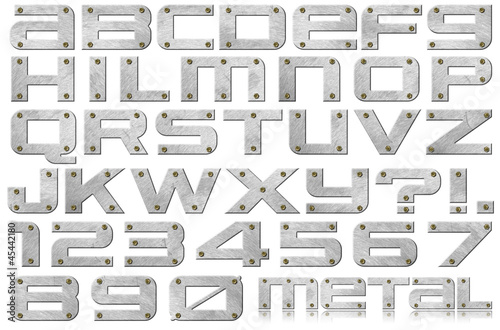 Metal Letters and Numbers