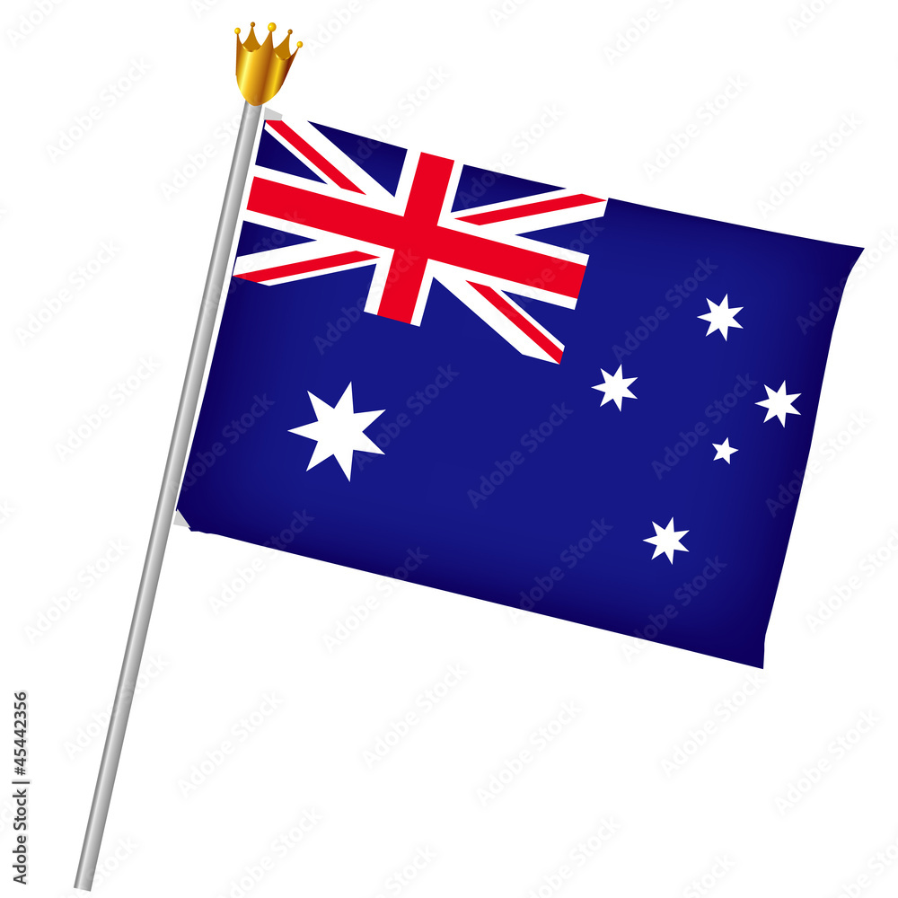 オーストラリア 国旗 旗 王冠 Stock ベクター Adobe Stock