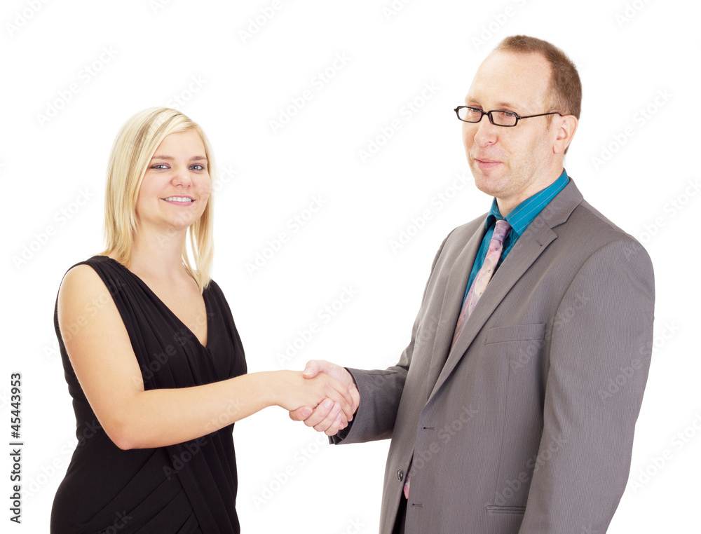 Handshake after a good interview