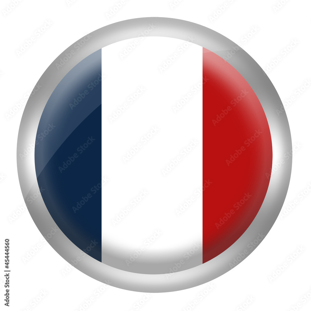 Bouton drapeau Français Bouton drapeau Français