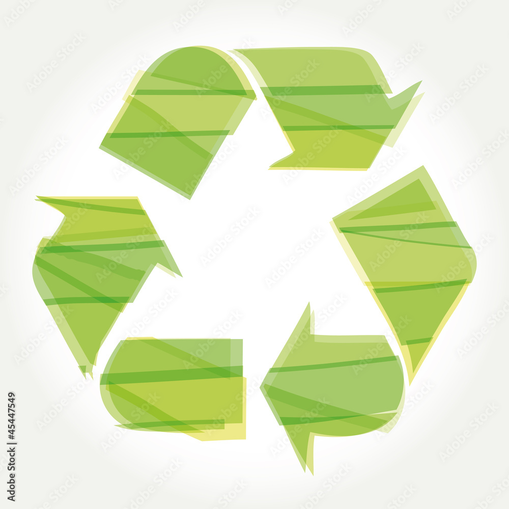 Recycle Symbol with Green 
