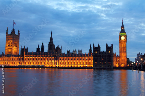 Westminster Bridge with Big Ben in London