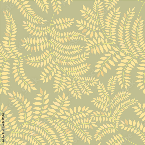 Leaves seamless pattern. Gentle background