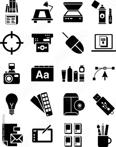 Graphic design icons