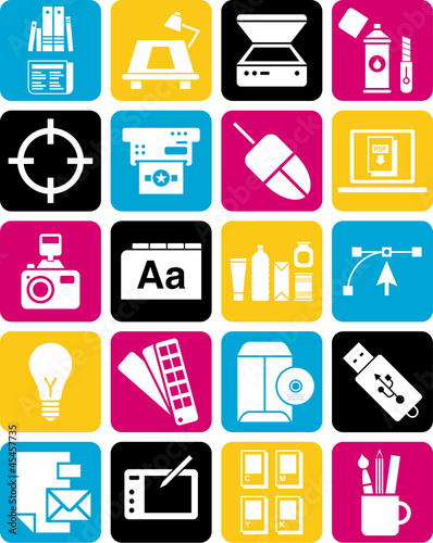 Graphic design icons