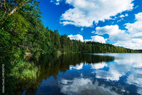 Fototapeta Naklejka Na Ścianę i Meble -  Northern lake in a forest