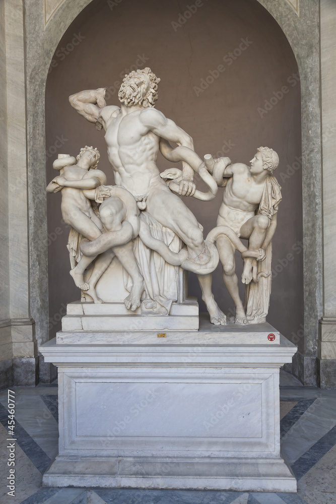 Naklejka premium Laocoonte y sus hijos. Museos Vaticanos, Roma