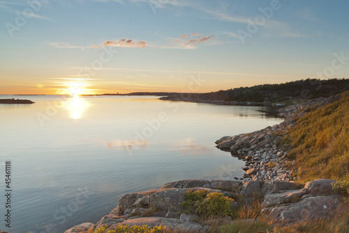quiet coast in summer
