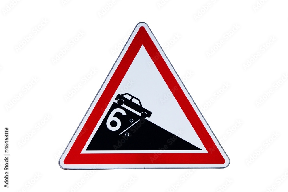 Descente dangereuse à 6% Descente dangereuse à 6%